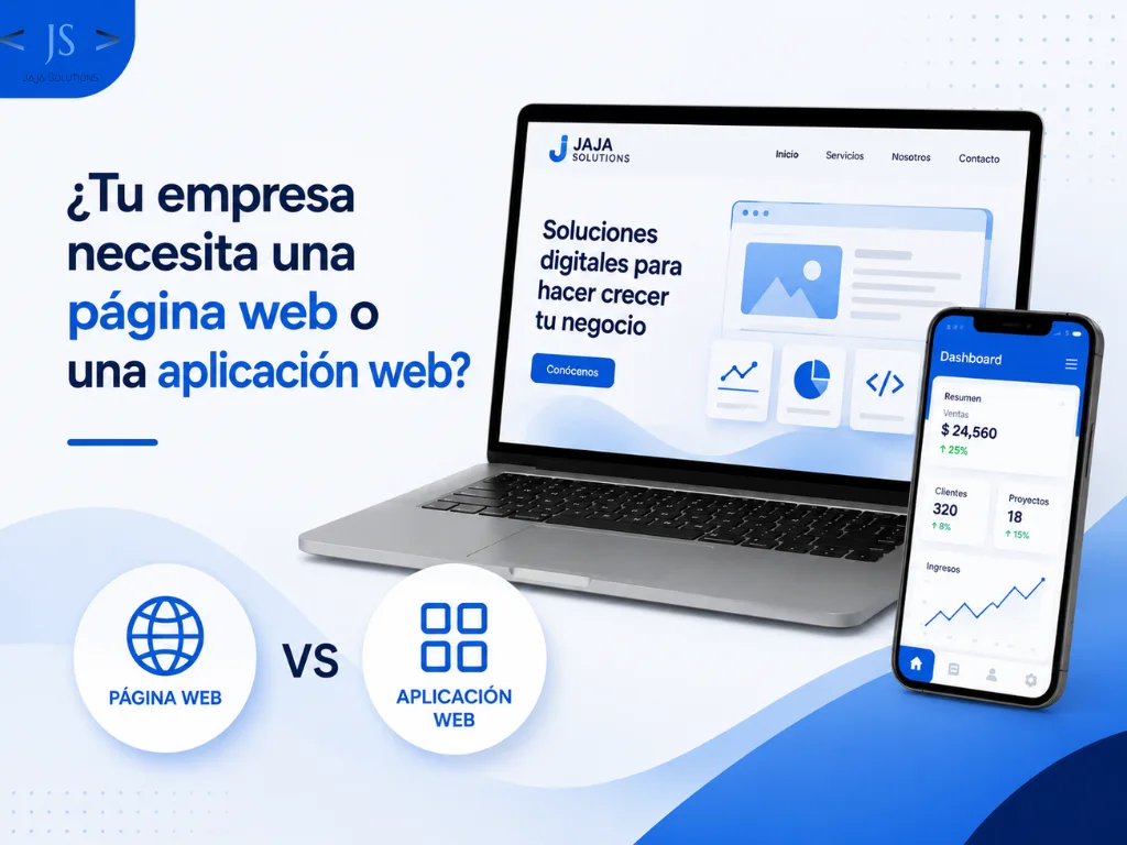 Página web o aplicación web: ¿qué necesita realmente tu empresa?